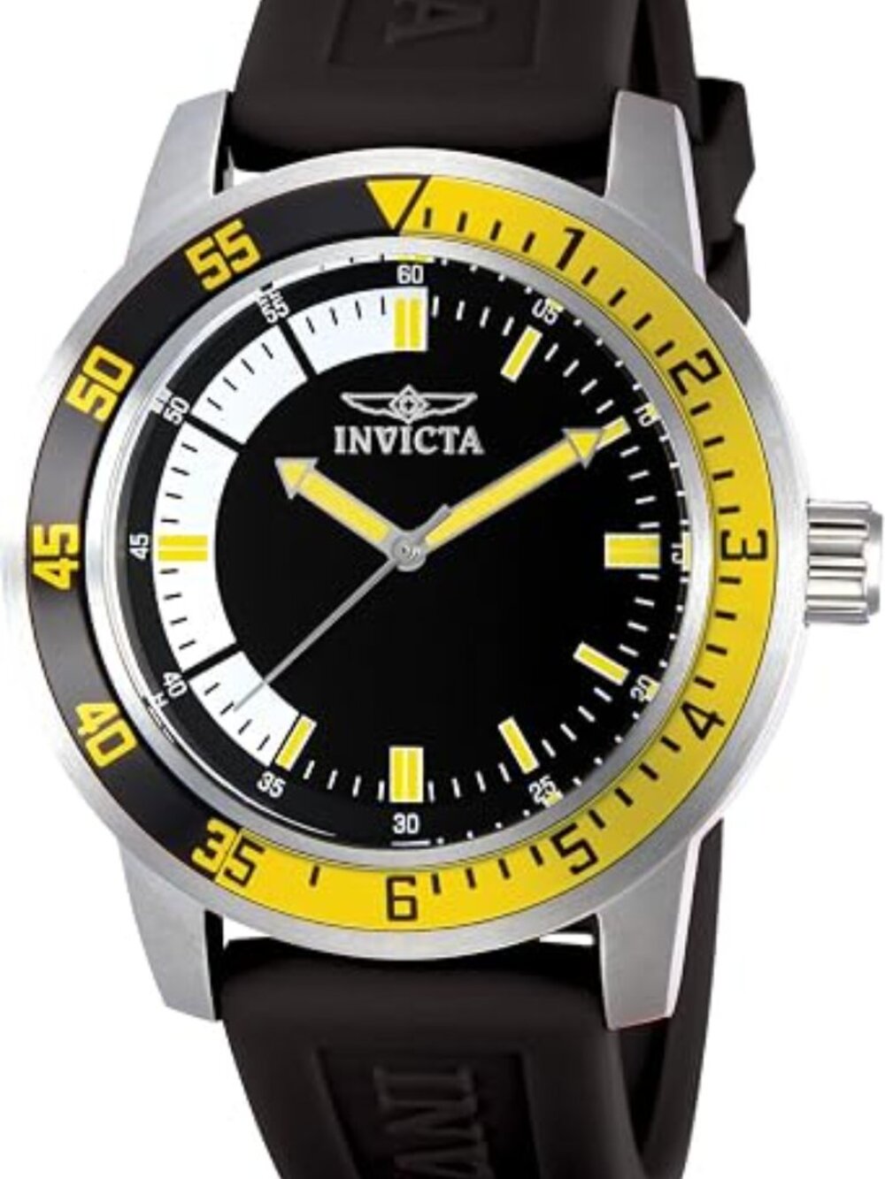 Invicta "Specialty Collection" Men's Watch Black Silicone Band, Brand New, 12846